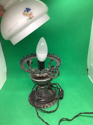 Lampada da tavolo ferro battuto anni '60