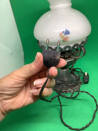 Lampada da tavolo ferro battuto anni '60