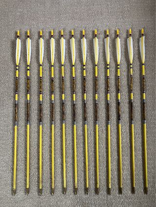 Flechas de madera de cedro 5/16 40/45#