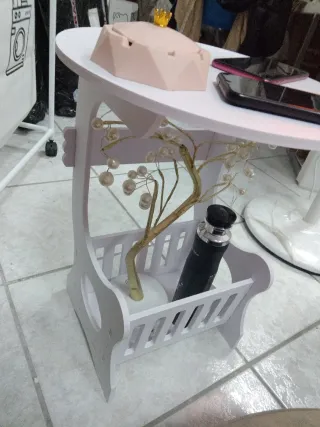 Tavolino Salva Spazio Bianco 36cm