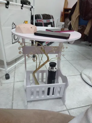 Tavolino Salva Spazio Bianco 36cm