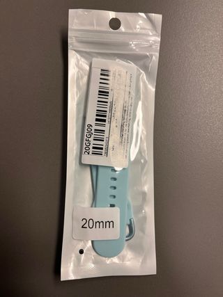 Correa Reloj 20mm Azul Claro