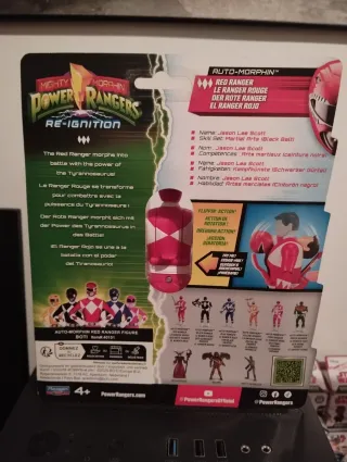 Power Rangers Auto-Morphin Red Ranger Figura