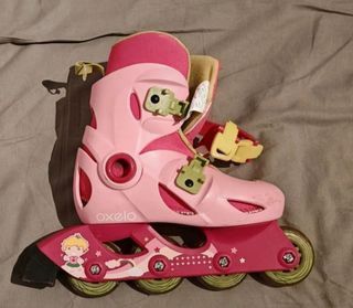 Pattini a rotelle rosa Oxeo taglia 28-30