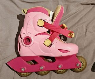 Pattini a rotelle rosa Oxeo taglia 28-30