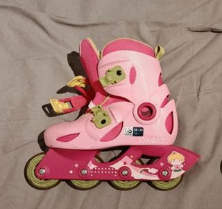 Pattini a rotelle rosa Oxeo taglia 28-30