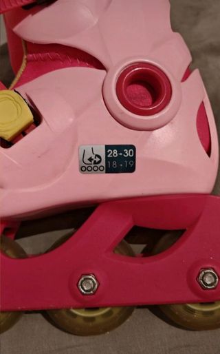 Pattini a rotelle rosa Oxeo taglia 28-30