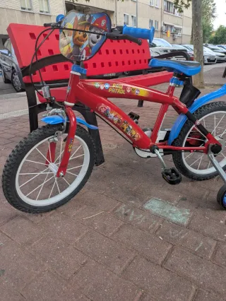 Bicicleta Patrulla Canina 16 Roja