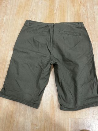 Pantalones cortos Kiabi - Talla S - Beige y verde