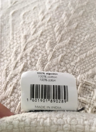 Colcha Calma House Beige/Blanco 2 Plazas