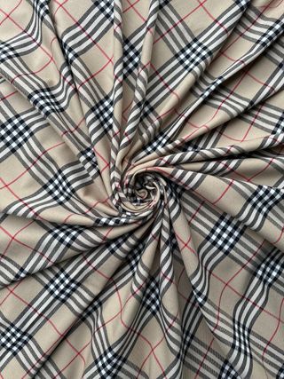 Tessuto lana stretch scozzese