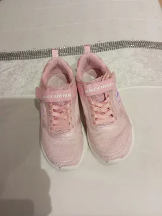 Zapatillas Skechers niña rosa glitter