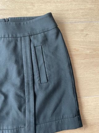 Falda Zara negra formal