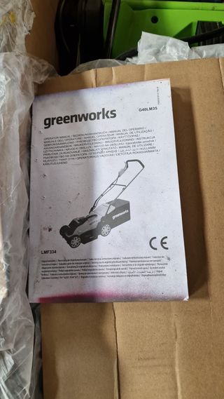 Cortacésped Greenworks G40LM35 Batería