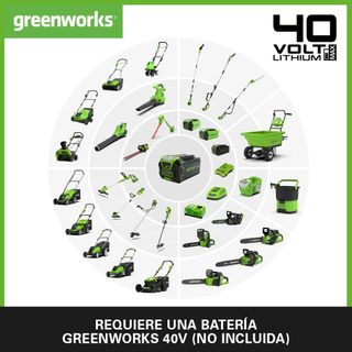 Cortacésped Greenworks G40LM35 Batería
