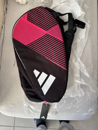 Paletero Adidas Negro y Rosa