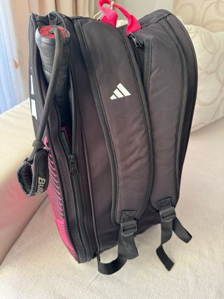 Paletero Adidas Negro y Rosa