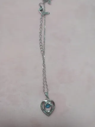 Conjunto Plata 925 Collar y Pulsera Corazón