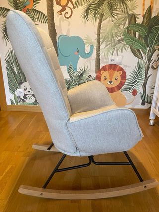 Sillón mecedora lactancia beige
