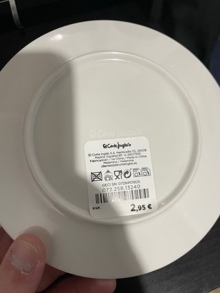 Set 9 platos melamina Papa Noel