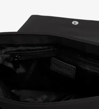 Bolso Scalpers negro asa larga y corta trenzada