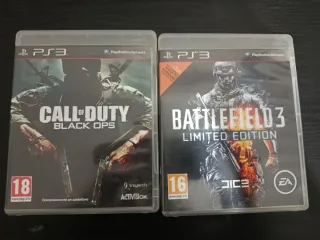Call of Duty Black Ops PS3 y battlefield 3