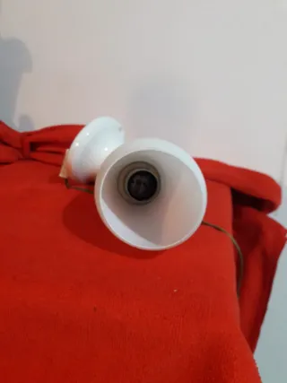 Applique retrò Ferroluce porcellana e vetro