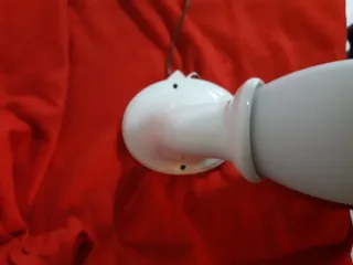 Applique retrò Ferroluce porcellana e vetro