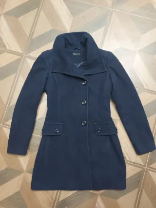 Cappotto Benetton Blu Donna
