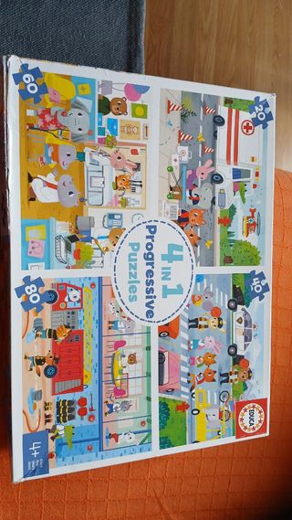 Puzzle Educa 4 en 1 Héroes en Acción