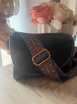 Bolso bandolera verde oscuro