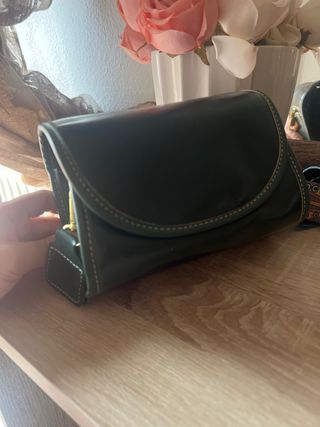 Bolso bandolera verde oscuro