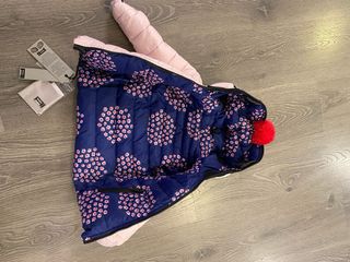 Piumino bimba reversibile 2 anni