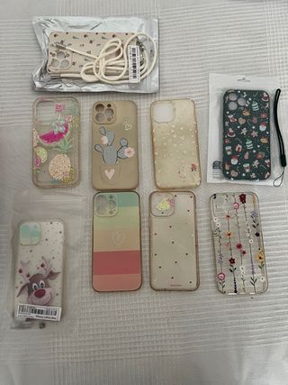 Lote 7 fundas iPhone 13 Pro Max