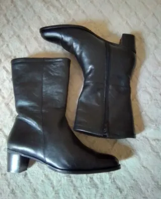 Botines Mujer Piel Negros