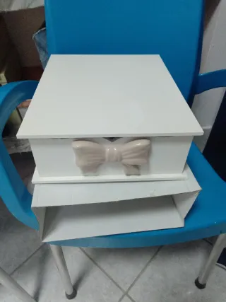 Porta cialde cassetto bianco e beige