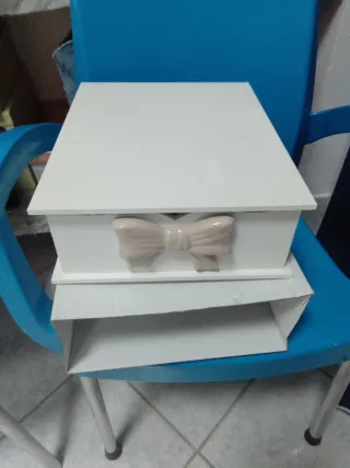 Porta cialde cassetto bianco e beige