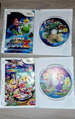 Super Mario Galaxy 2 y Mario Party 9 Wii