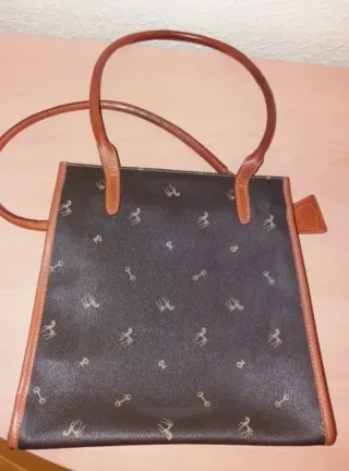 Bolso Petusco Marrón Estampado
