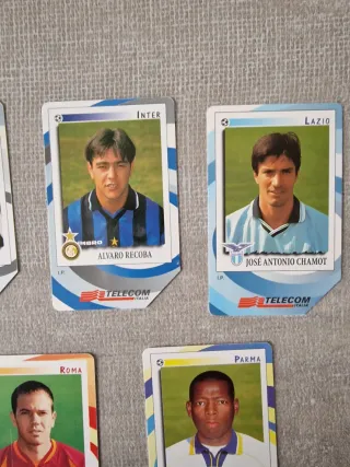 Schede telefoniche vintage calciatori