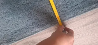 Tappeto pelo corto blu chiaro e scuro Ikea