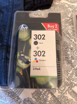 Pack 2 cartuchos HP 302 Negro + Tricolor.