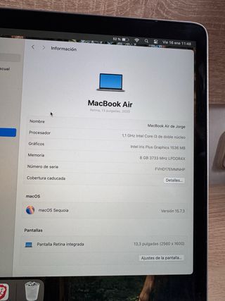 MacBook Air 13” 2020 - A2179