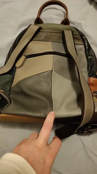 Bolso/Mochila Piel Mujer Multicolor