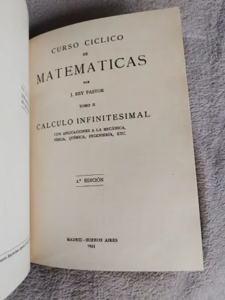 CURSO CICLICO DE MATEMÁTICAS TOMOS I Y II