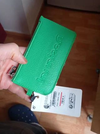Monedero/tarjetero Desigual verde