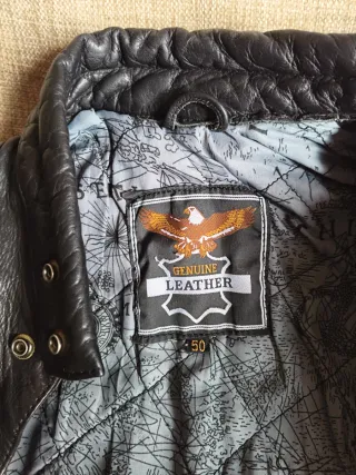 Cazadora cuero metalera hombre. Yo mido 1'70