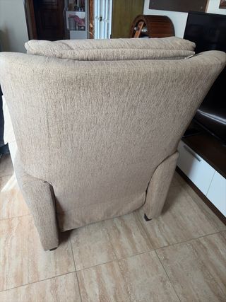 Butacón reclinable y relax de tela