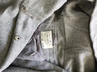 Abrigo gris mujer talla 38