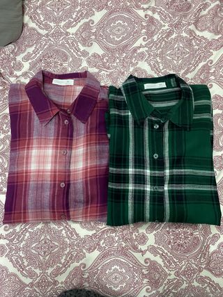Pack 2 Camisas Cuadros Talla XS